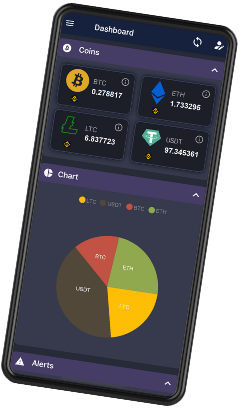 Crypto Mobile App to full automate your daily investments and see all profits at a glance.